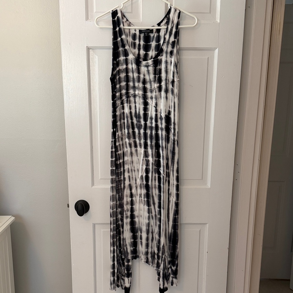 Karen Kane Black and White Tie-Dye Maxi Dress